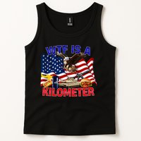 The Bald Eagle American Flag Wtf Is A Kilometer Tank Top