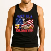 The Bald Eagle American Flag Wtf Is A Kilometer Tank Top