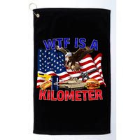 The Bald Eagle American Flag Wtf Is A Kilometer Golf Towel