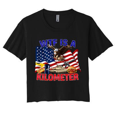 The Bald Eagle American Flag Wtf Is A Kilometer Crop Top