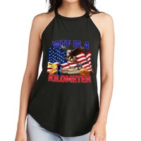 The Bald Eagle American Flag Wtf Is A Kilometer Women's Perfect Tri Rocker Tank