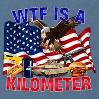 The Bald Eagle American Flag Wtf Is A Kilometer Garment-Dyed Sweatshirt