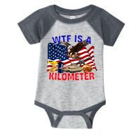The Bald Eagle American Flag Wtf Is A Kilometer Infant Baby Jersey Bodysuit