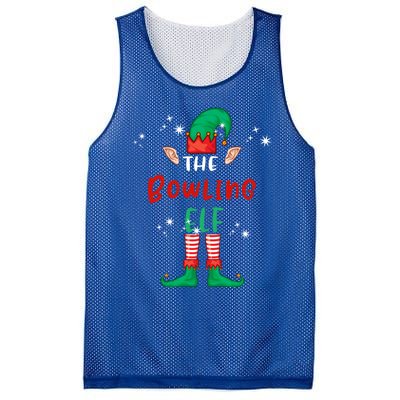 The Bowling Elf Matching Family Group Christmas Funny Xmas Gift Mesh Reversible Basketball Jersey Tank