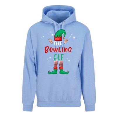 The Bowling Elf Matching Family Group Christmas Funny Xmas Gift Unisex Surf Hoodie