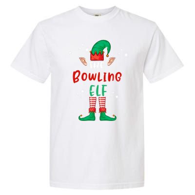 The Bowling Elf Matching Family Group Christmas Funny Xmas Gift Garment-Dyed Heavyweight T-Shirt