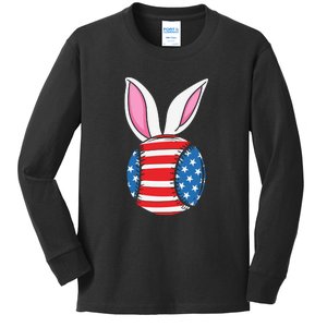 Tennis Ball Easter Happy Easter Day Funny Easter Ears Bunny Kids Long Sleeve Shirt