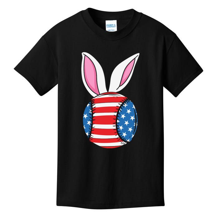 Tennis Ball Easter Happy Easter Day Funny Easter Ears Bunny Kids T-Shirt