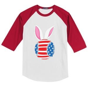 Tennis Ball Easter Happy Easter Day Funny Easter Ears Bunny Kids Colorblock Raglan Jersey