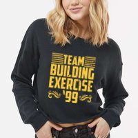 Team Building Exercise 99 Cropped Pullover Crew