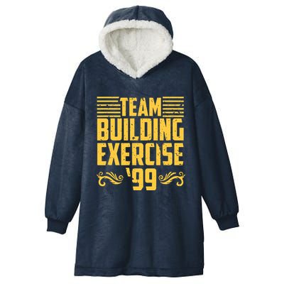 Team Building Exercise 99 Hooded Wearable Blanket