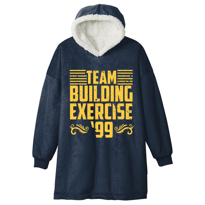 Team Building Exercise 99 Hooded Wearable Blanket