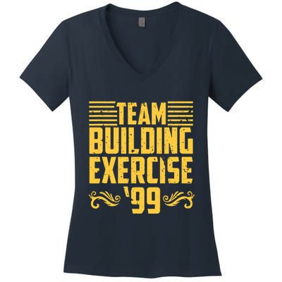Team Building Exercise 99 Women's V-Neck T-Shirt