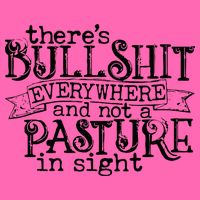 There’s Bullshit Everywhere And Not A Pasture In Sight Quote Stripe Pom Pom Beanie