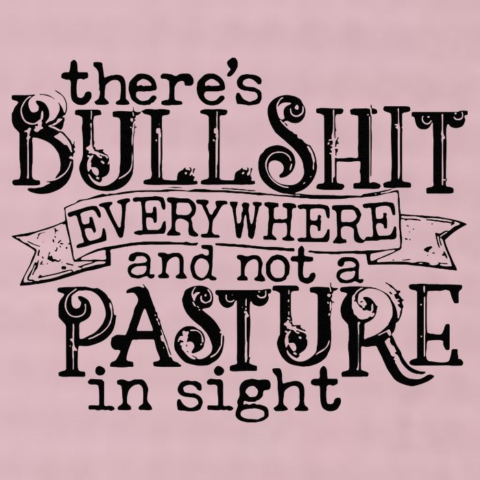There’s Bullshit Everywhere And Not A Pasture In Sight Quote 25L Jumbo Tote