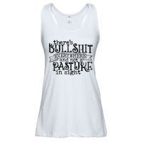 There’s Bullshit Everywhere And Not A Pasture In Sight Quote Ladies Essential Flowy Tank