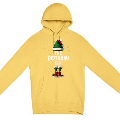 The Birthday Elf Costume Matching Family Christmas Elf Squad Swea Premium Pullover Hoodie