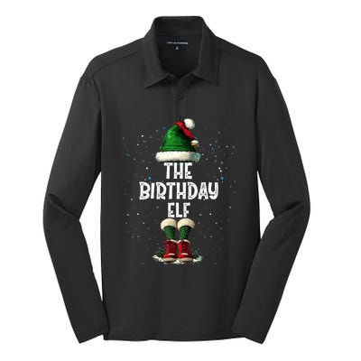 The Birthday Elf Costume Matching Family Christmas Elf Squad Swea Silk Touch Performance Long Sleeve Polo