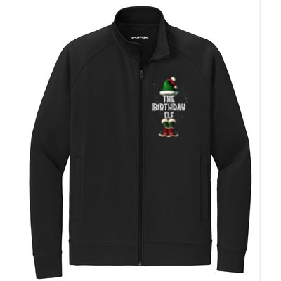 The Birthday Elf Costume Matching Family Christmas Elf Squad Swea Stretch Full-Zip Cadet Jacket