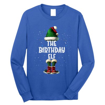 The Birthday Elf Costume Matching Family Christmas Elf Squad Swea Long Sleeve Shirt