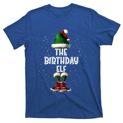 The Birthday Elf Costume Matching Family Christmas Elf Squad Swea T-Shirt