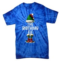 The Birthday Elf Costume Matching Family Christmas Elf Squad Swea Tie-Dye T-Shirt