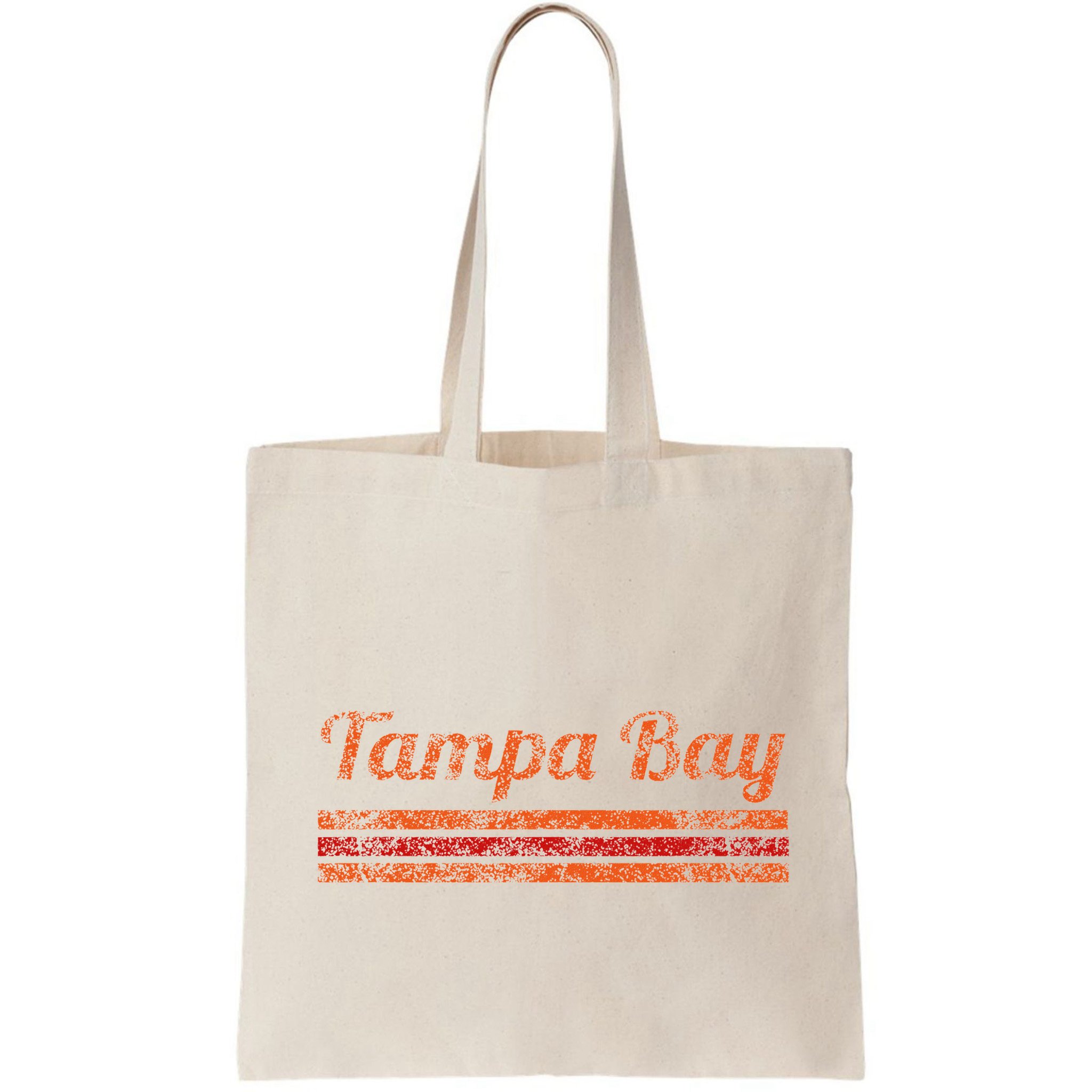 Tampa Bay Florida Retro Vintage Weathered Stripe Throwback Bag