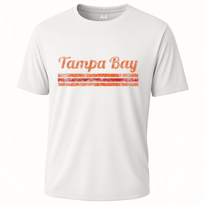 Tampa Bay Florida Retro Vintage Weathered Stripe Throwback Performance Shirt