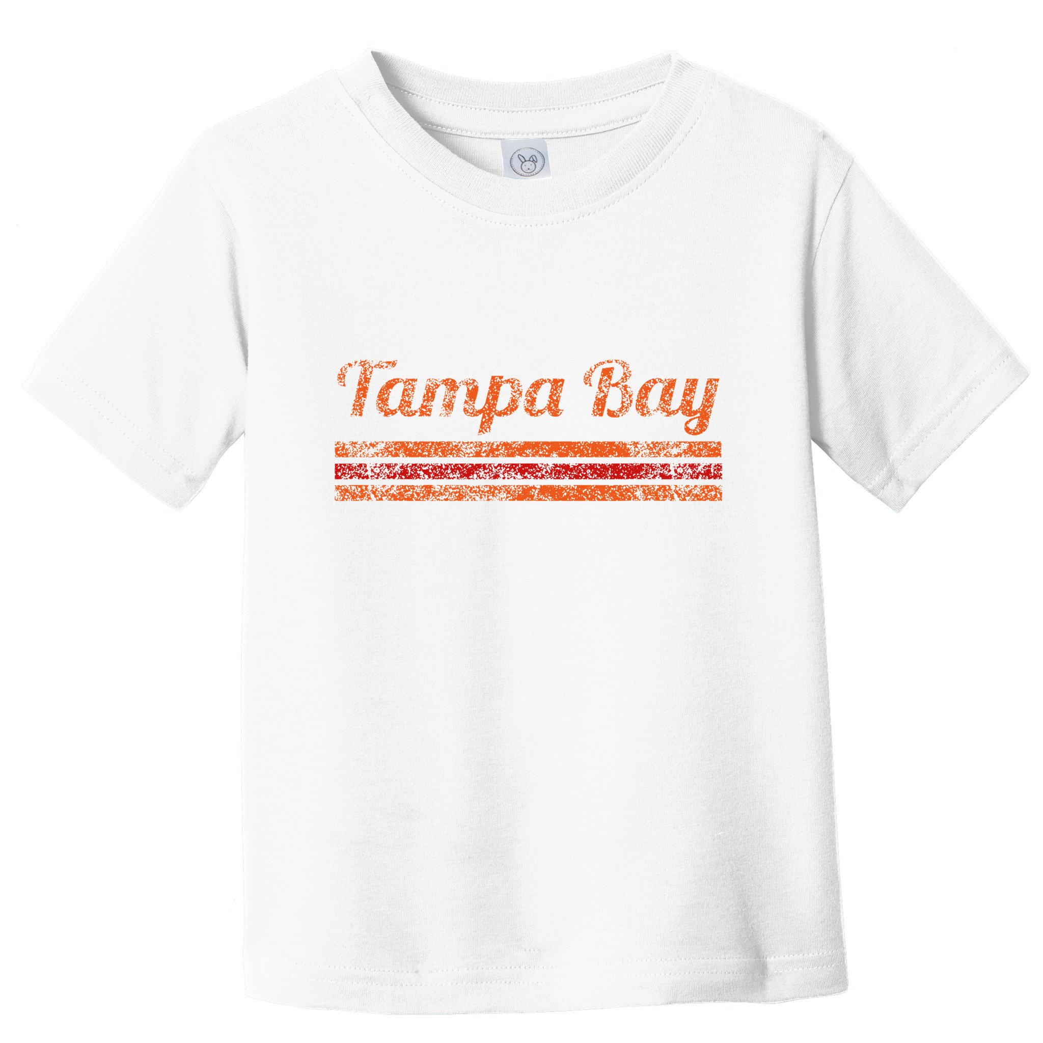 Tampa Bay Florida Retro Vintage Weathered Stripe Throwback Toddler T-Shirt