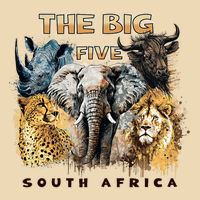 The Big Five South Africa South African Animals Drawstring Bag