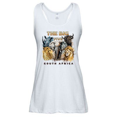 The Big Five South Africa South African Animals Ladies Essential Flowy Tank