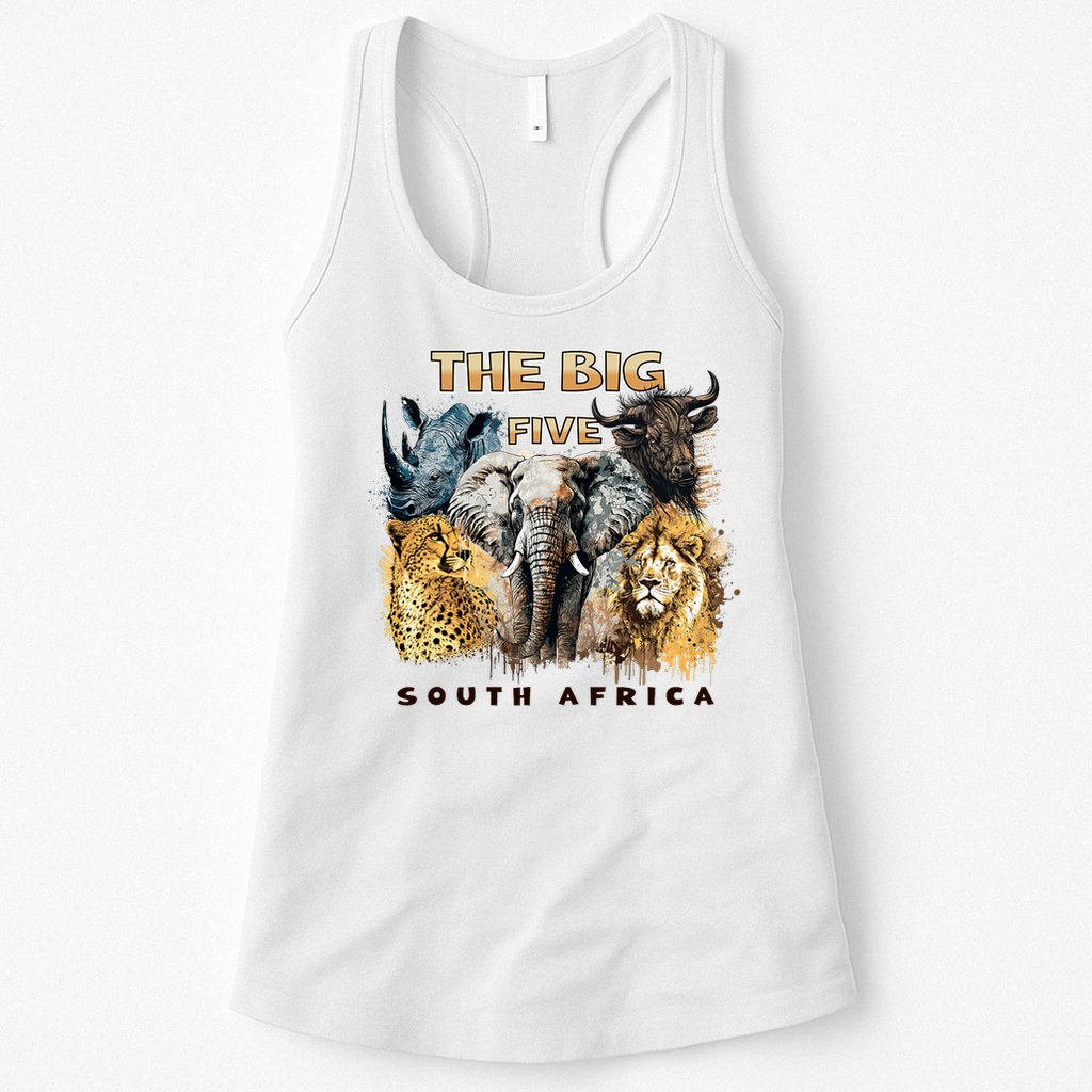 The Big Five South Africa South African Animals Womens Tank Top