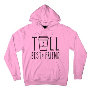 Tall Best Friend Funny BFF Matching Outfit Two Bestie Coffee Hoodie