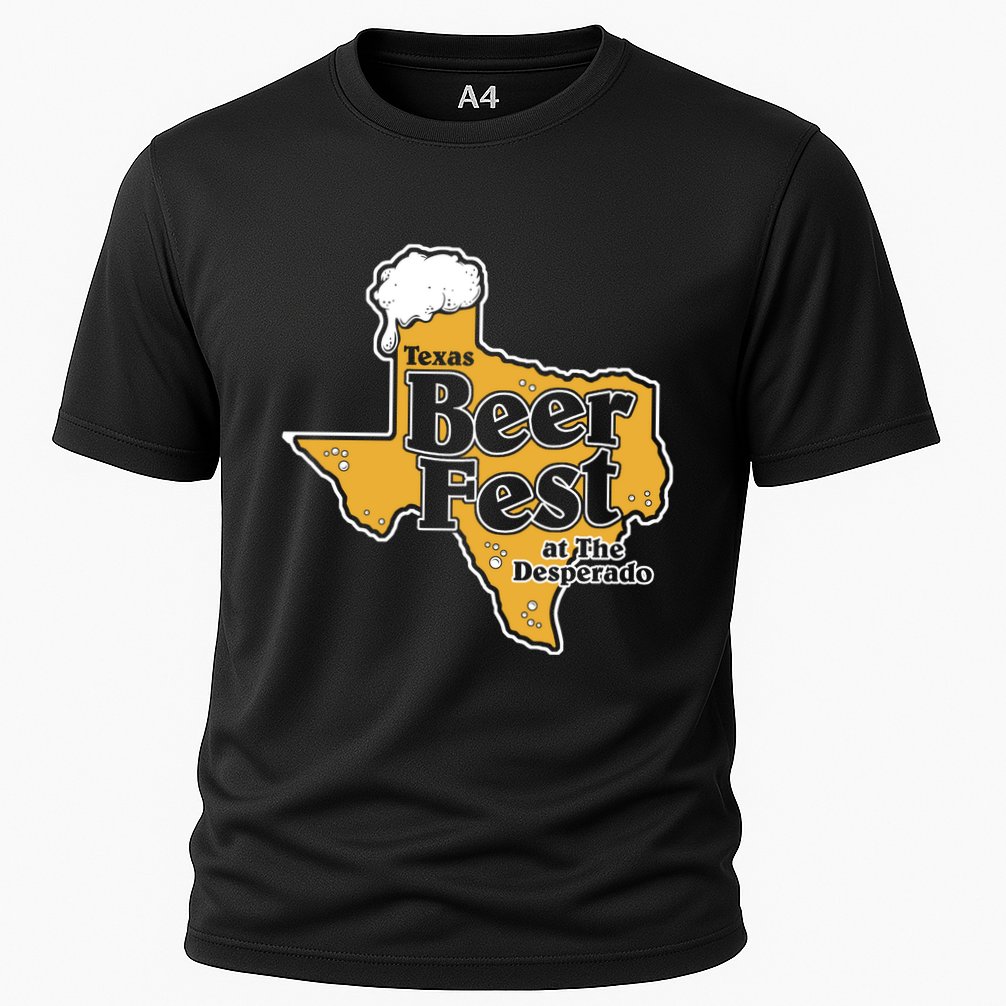 Texas Beer Fest At The Desperado Cooling Performance Crew T-Shirt