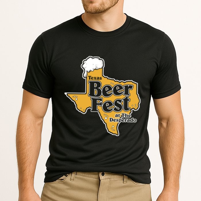 Texas Beer Fest At The Desperado Cooling Performance Crew T-Shirt