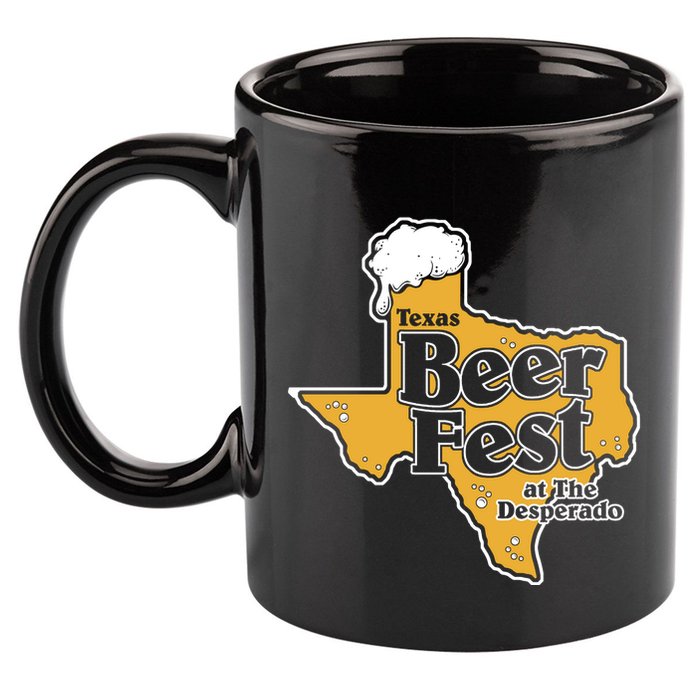 Texas Beer Fest At The Desperado 11oz C Handle Ceramic Mug