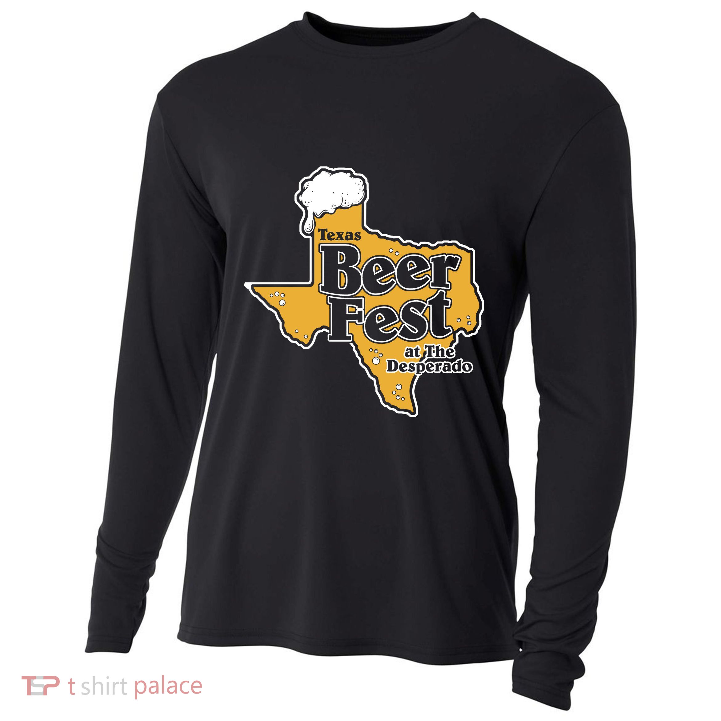 Texas Beer Fest At The Desperado Cooling Performance Long Sleeve Crew