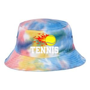 Tennis Ball Flame Tennis Player Tie Dye Newport Bucket Hat