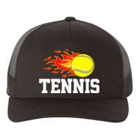 Tennis Ball Flame Tennis Player Yupoong Adult 5-Panel Trucker Hat