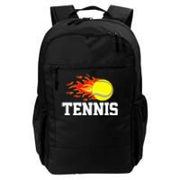 Tennis Ball Flame Tennis Player Daily Commute Backpack