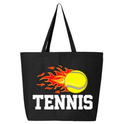 Tennis Ball Flame Tennis Player 25L Jumbo Tote