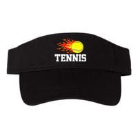 Tennis Ball Flame Tennis Player Valucap Bio-Washed Visor