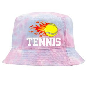 Tennis Ball Flame Tennis Player Tie-Dyed Bucket Hat