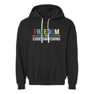 Tabitha Brown Freedom Over Code Switching Garment-Dyed Fleece Hoodie