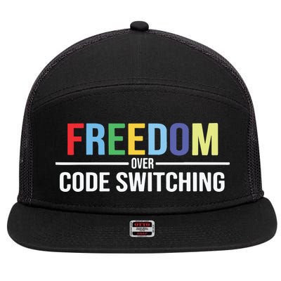 Tabitha Brown Freedom Over Code Switching 7 Panel Mesh Trucker Snapback Hat