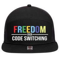 Tabitha Brown Freedom Over Code Switching 7 Panel Mesh Trucker Snapback Hat