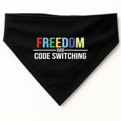 Tabitha Brown Freedom Over Code Switching USA-Made Doggie Bandana