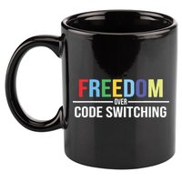 Tabitha Brown Freedom Over Code Switching 11oz C Handle Ceramic Mug