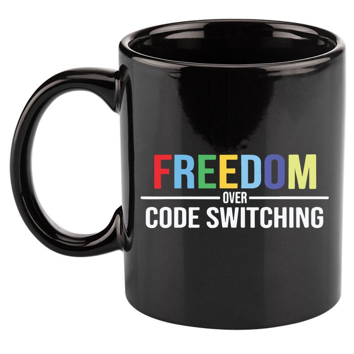 Tabitha Brown Freedom Over Code Switching 11oz C Handle Ceramic Mug