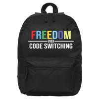 Tabitha Brown Freedom Over Code Switching 16 in Basic Backpack